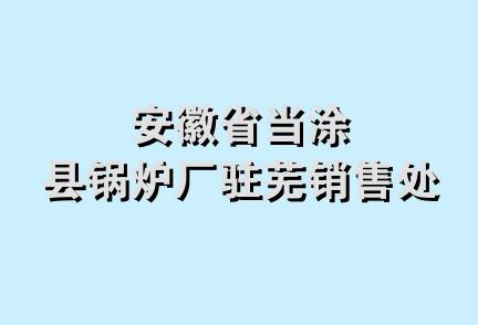 安徽省当涂县锅炉厂驻芜销售处