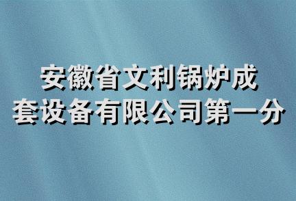 安徽省文利锅炉成套设备有限公司第一分公司