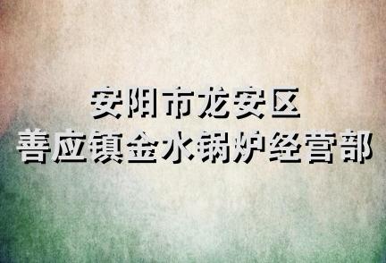 安阳市龙安区善应镇金水锅炉经营部