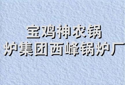 宝鸡神农锅炉集团西峰锅炉厂