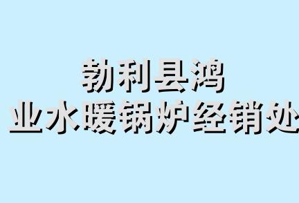 勃利县鸿业水暖锅炉经销处