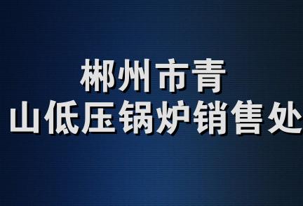 郴州市青山低压锅炉销售处