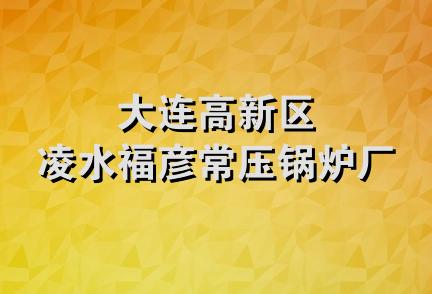 大连高新区凌水福彦常压锅炉厂