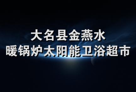 大名县金燕水暖锅炉太阳能卫浴超市