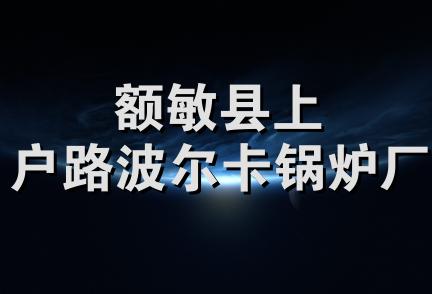 额敏县上户路波尔卡锅炉厂