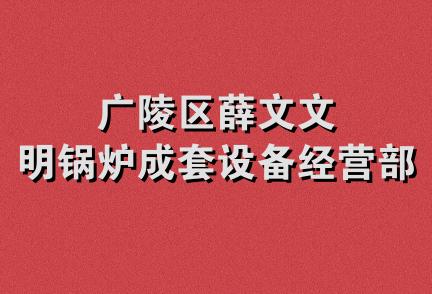 广陵区薛文文明锅炉成套设备经营部