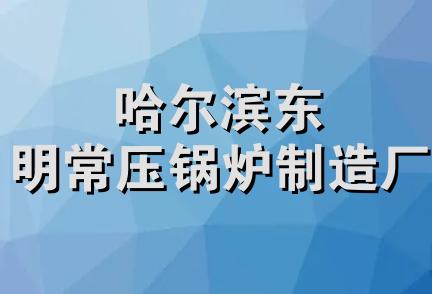 哈尔滨东明常压锅炉制造厂