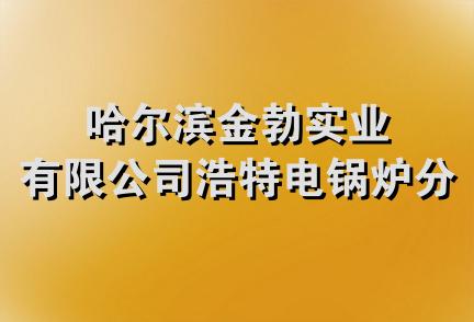 哈尔滨金勃实业有限公司浩特电锅炉分公司