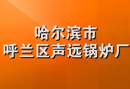 哈尔滨市呼兰区声远锅炉厂