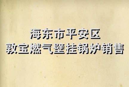 海东市平安区敦宝燃气壁挂锅炉销售部