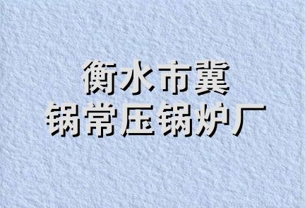 衡水市冀锅常压锅炉厂