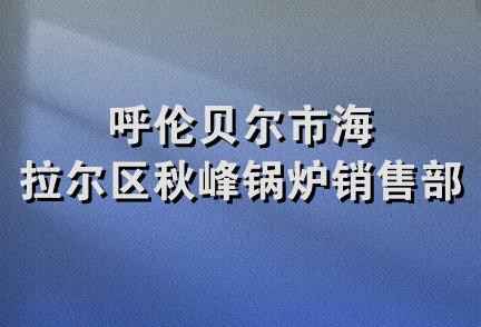 呼伦贝尔市海拉尔区秋峰锅炉销售部