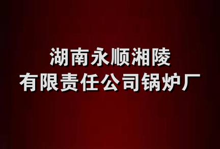 湖南永顺湘陵有限责任公司锅炉厂