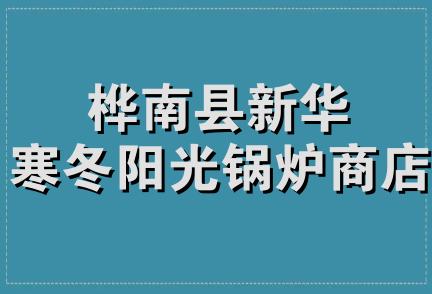 桦南县新华寒冬阳光锅炉商店