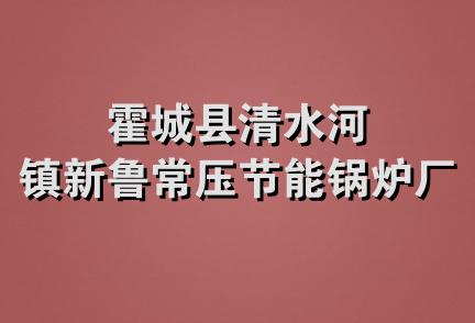 霍城县清水河镇新鲁常压节能锅炉厂