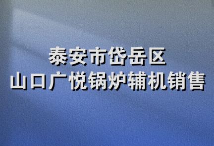 泰安市岱岳区山口广悦锅炉辅机销售处