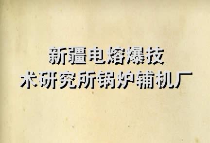 新疆电熔爆技术研究所锅炉辅机厂