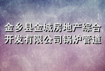 金乡县金城房地产综合开发有限公司锅炉管道安装分公司