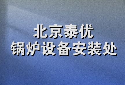 北京泰优锅炉设备安装处