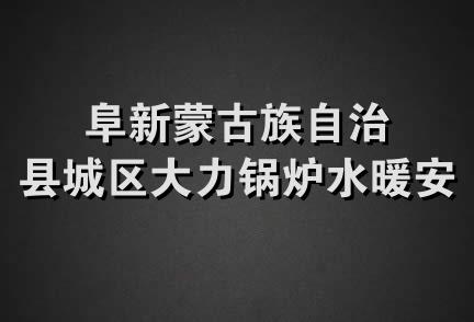 阜新蒙古族自治县城区大力锅炉水暖安装队