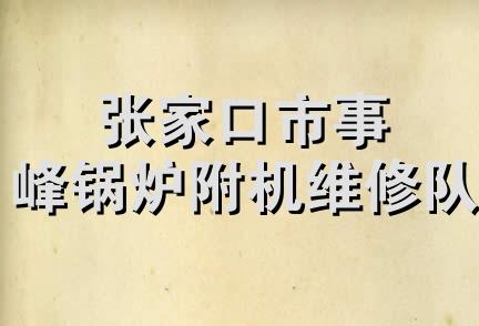 张家口市事峰锅炉附机维修队