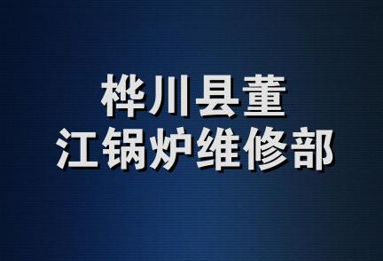 桦川县董江锅炉维修部