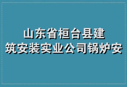 山东省桓台县建筑安装实业公司锅炉安装处