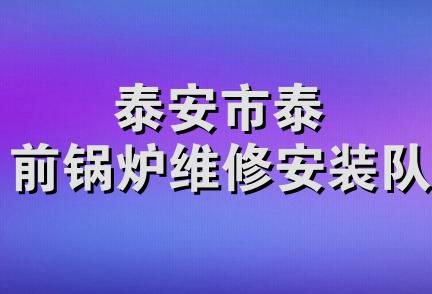 泰安市泰前锅炉维修安装队