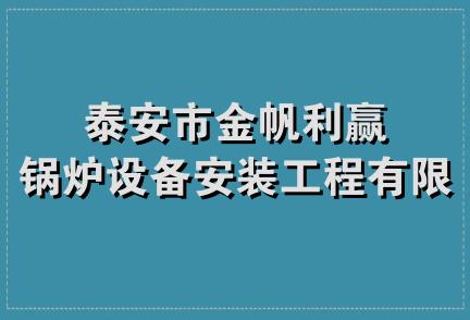 泰安市金帆利赢锅炉设备安装工程有限公司