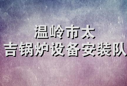 温岭市太吉锅炉设备安装队