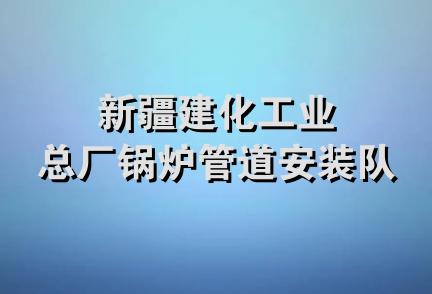 新疆建化工业总厂锅炉管道安装队