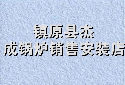 镇原县杰成锅炉销售安装店