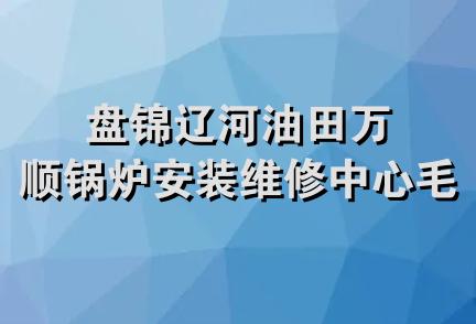 盘锦辽河油田万顺锅炉安装维修中心毛毡厂