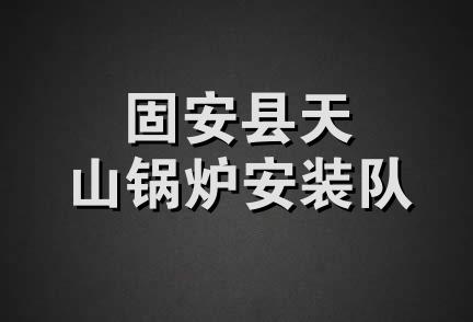 固安县天山锅炉安装队