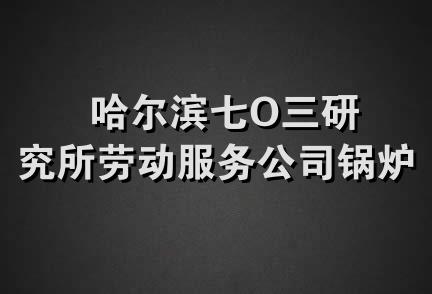 哈尔滨七O三研究所劳动服务公司锅炉安装队