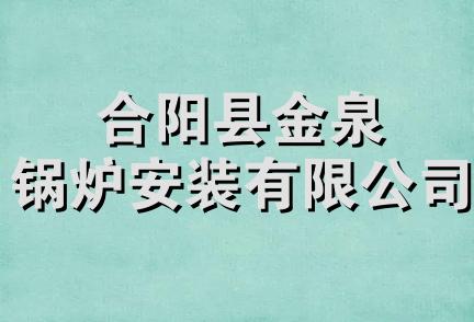 合阳县金泉锅炉安装有限公司